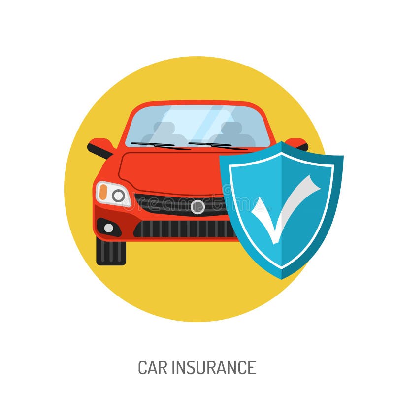 Car Insurance Flat Icon stock vector. Illustration of flat 70495797