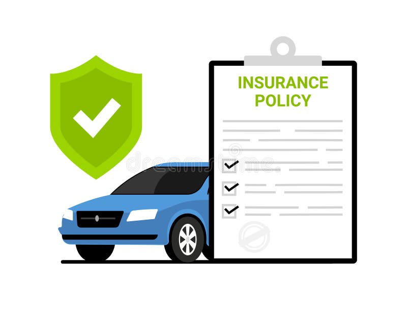 Car Insurance Policy Finance Form Money Concept. Car