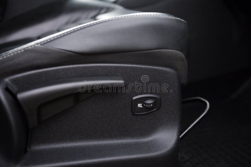 Car Interior with Buttons for Adjusting Seat Position Stock Photo Image of business, interior