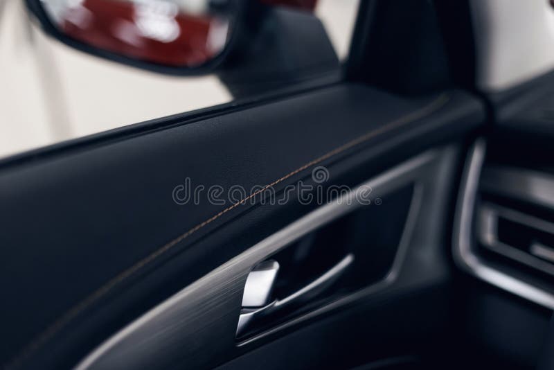 Car Interior. Car Door Interior Trim Stock Photo Image of door