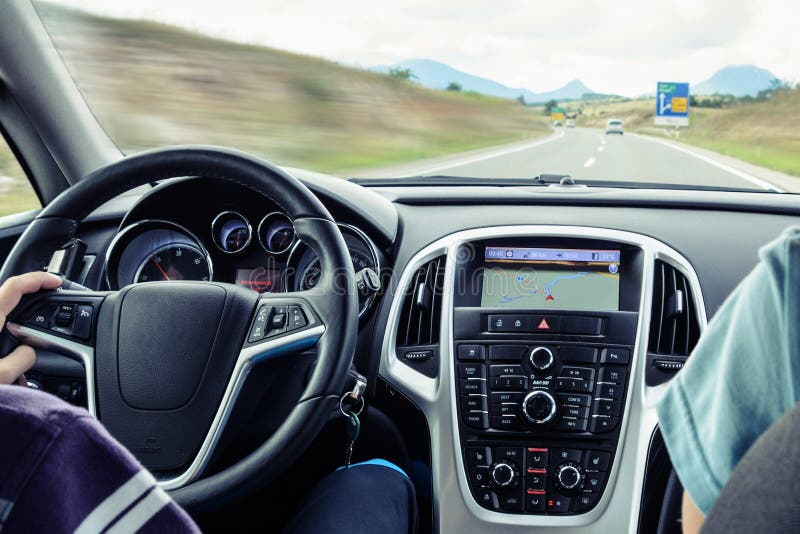 Car interior fast driving stock photo. Image of vehicles 45217582