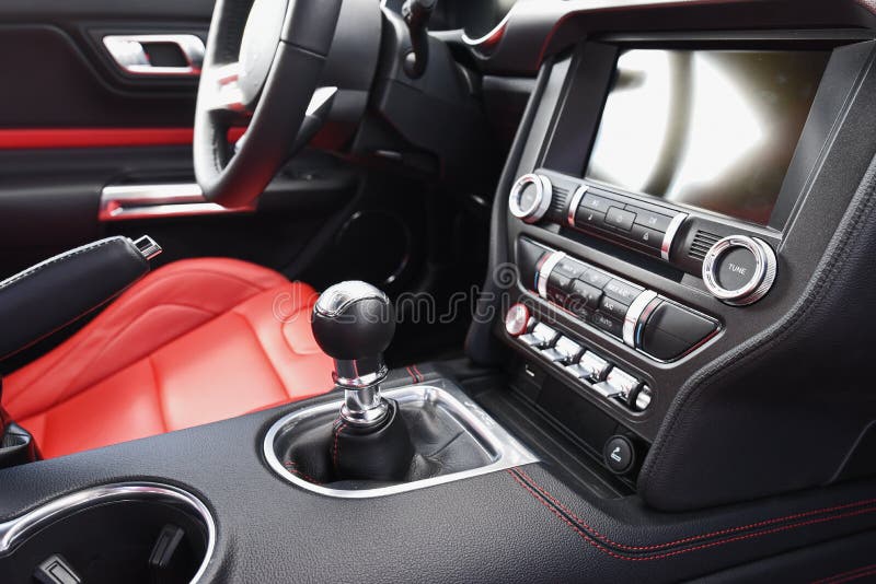 Car Interior Of A Ford Mustang 2018 Stock Photo Image Of