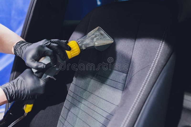 Car Interior Textile Seats Chemical Cleaning With Professionally Extraction  Method Stock Photo - Download Image Now - iStock