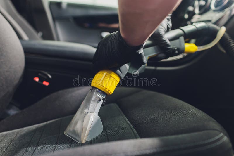 Car Interior Textile Seats Chemical Cleaning with Professionally