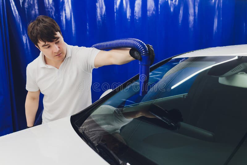 Car Interior Textile Seats Chemical Cleaning with Professionally