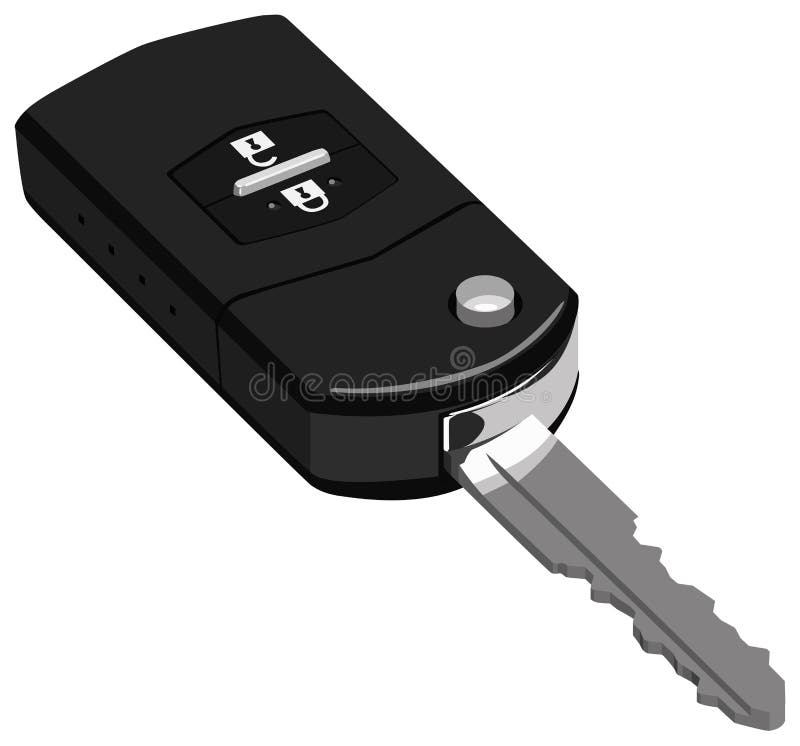 Electric Car Key stock vector. Illustration of accessory 16036063