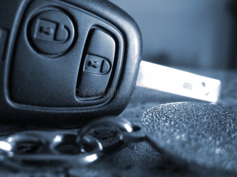 Car key closeup royalty free stock photos