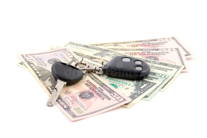 Car key and dollars