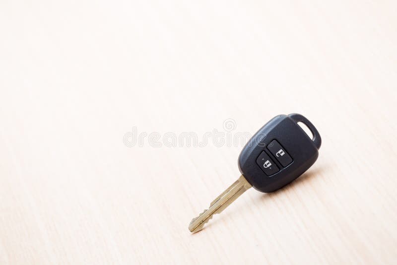 Car key on wood table stock image. Image of cars, unlock 190089041