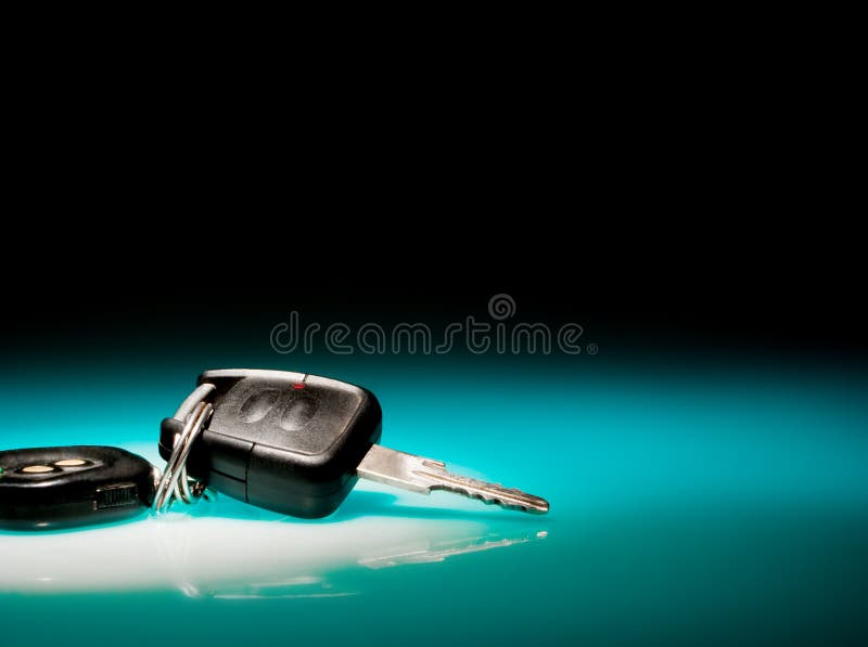 Car Keys on Blue, Reflective Table Stock Photo Image of blue, pilot