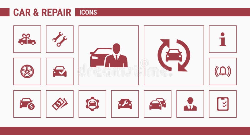 Car Service icons 01 vector illustration Car Service icons 01 vector illustration