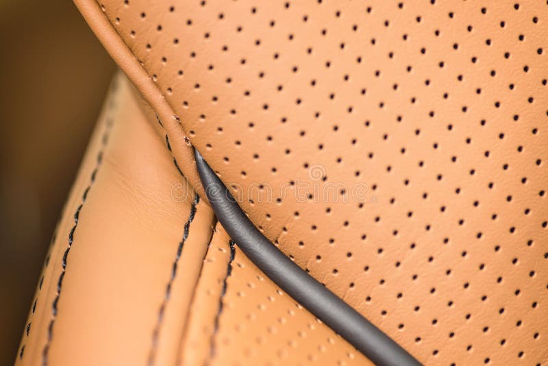 Car leather. Interior detail. stock images