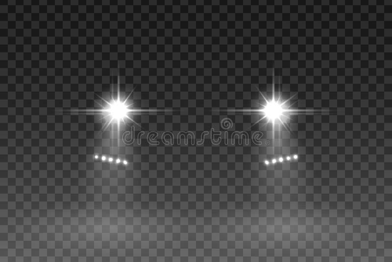 Car Light Vector Illustration Stock Vector - Illustration of burst