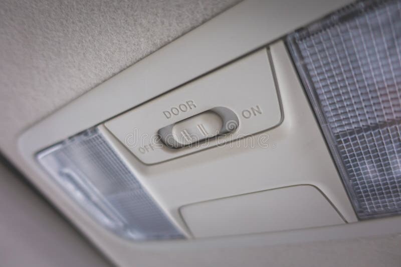 Car Lighting Switch for Interior Bulb Stock Photo Image of switch