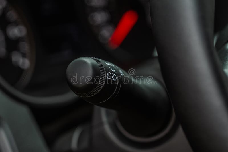 Car Lighting Switch. Light Knob in the Car Stock Image Image of auto