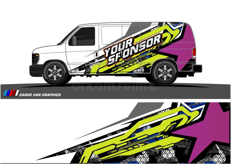 Car livery Graphic vector. abstract racing shape design for vehicle vinyl wrap background stock illustration Car livery Graphic vector. abstract racing shape design for vehicle vinyl wrap background stock illustration