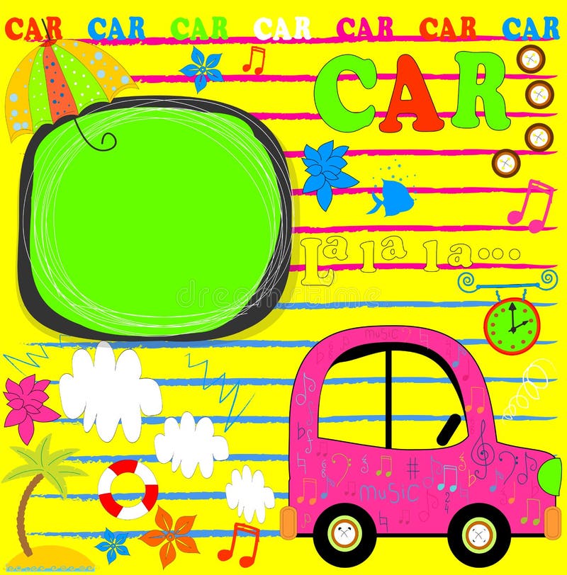 Retro Car Loaded Traveling Stock Illustrations 5 Retro Car Loaded