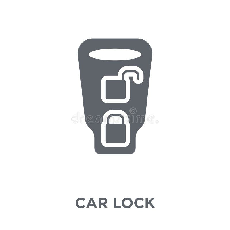 Car Lock Icon from Car Parts Collection. Stock Vector Illustration of