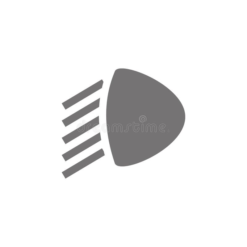 High Beam Light On Car Dashboard Stock Illustration Illustration of