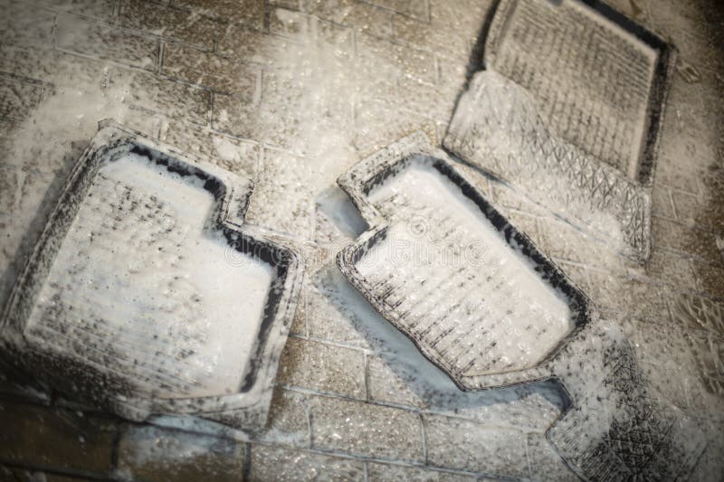 Car mats. Washing mats stock image. Image of rubber 297601279