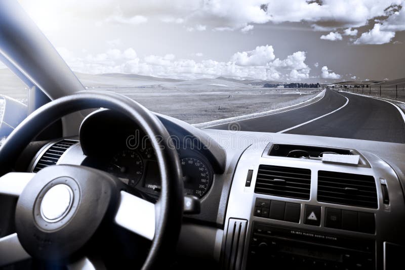 Car and meadow