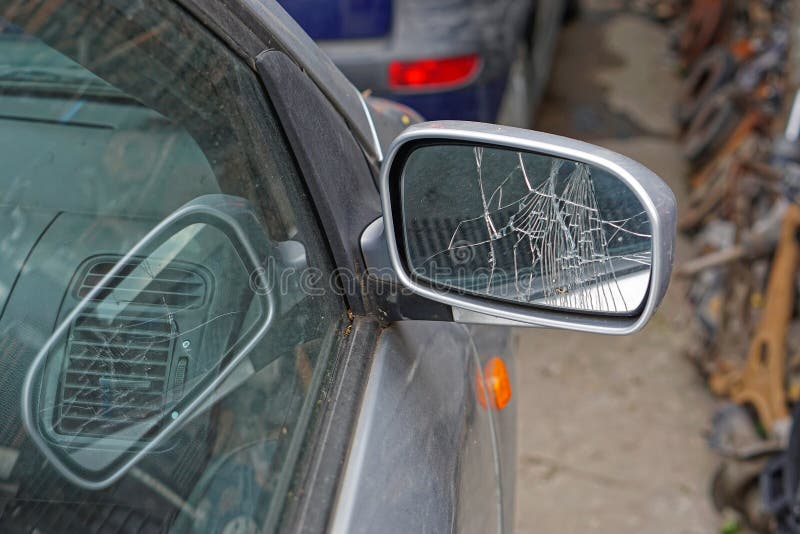 Broken car mirror stock photo. Image of broken, vehicle 165826670