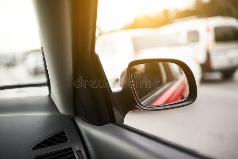 Car Mirror stock photo. Image of scenic, nature, scenery 67784102