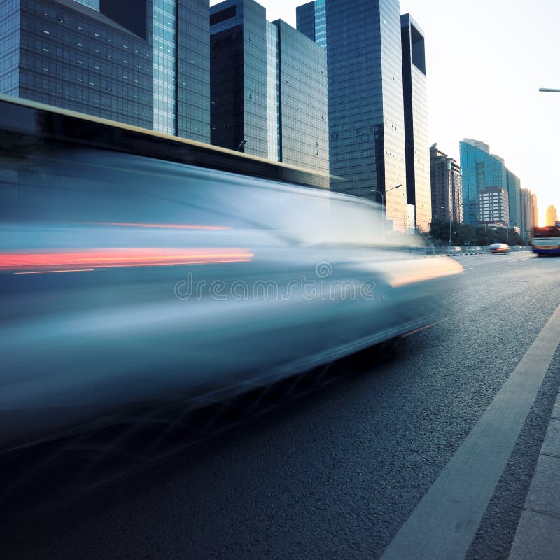 Car motion blur in dusk stock image. Image of highway 23287195