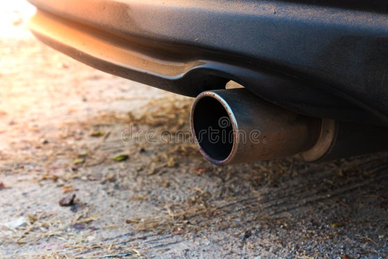 Car muffler stock image. Image of homemade, dioxide, leaf 67818257