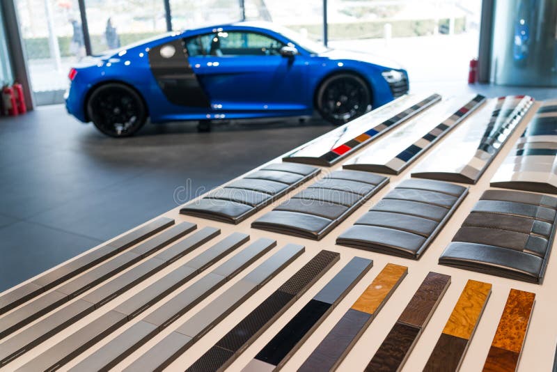 Car paint samples stock image. Image of custommade, gray 30375255