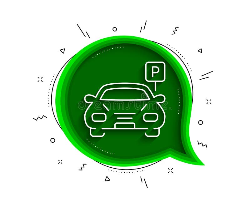 Car parking line icon. Auto park sign. Vector vector illustration