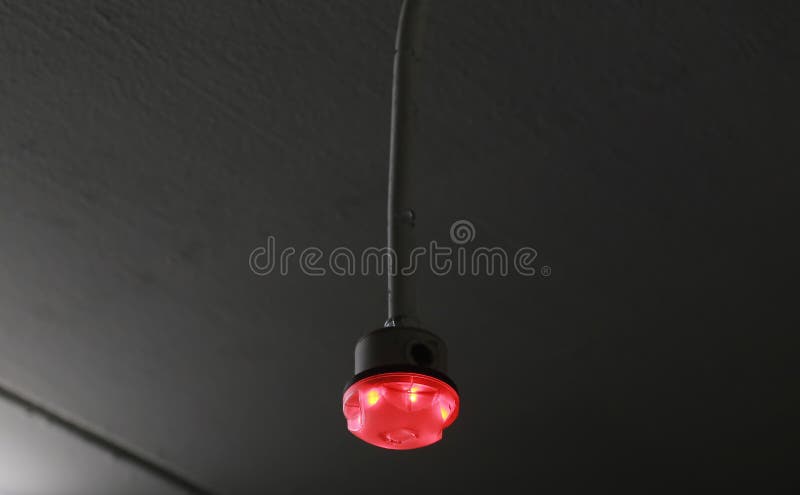 Car Parking lot sensor on white ceiling royalty free stock photo