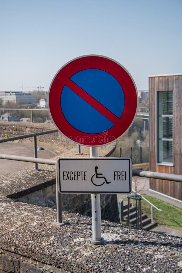 No Parking Prohibitory Sign on a Stone Wall. Stock Image - Image of sign,  vintage: 106976027