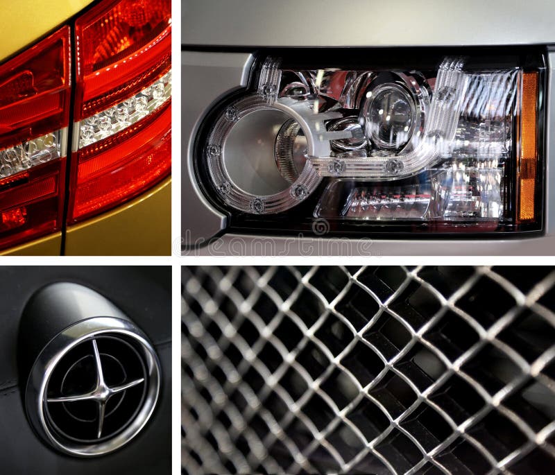 Car parts collage stock photo. Image of front, automotive 258900160