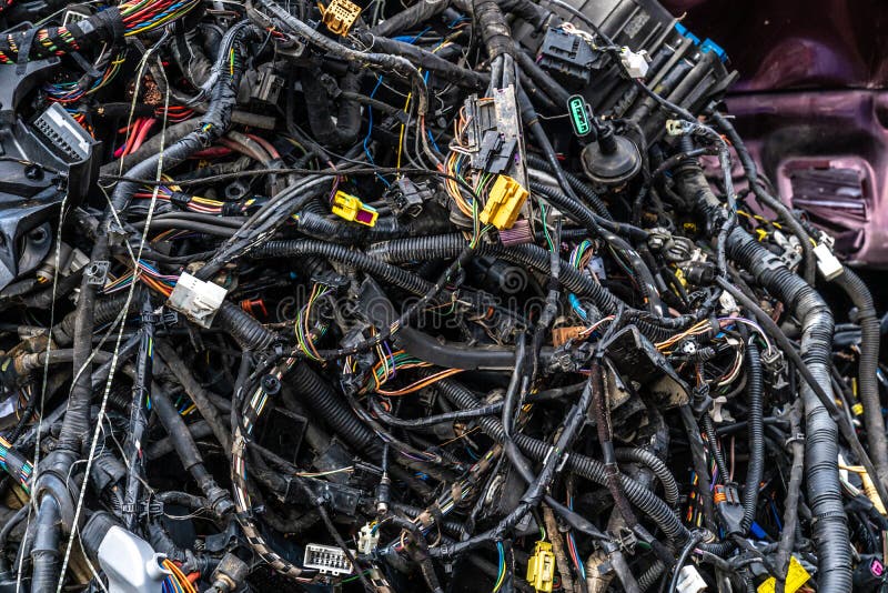 Car Parts at the Scrap Yard Stock Photo Image of broken, auto 247158254