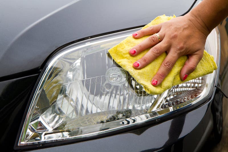 Car polishing stock image. Image of hand, dust, cleaner 31926675