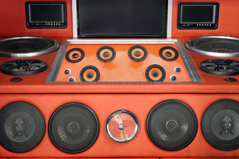 Car audio system stock photo. Image of power, loudness 6897124