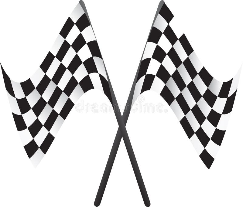 Car racing flags stock illustration. Illustration of color 46270255