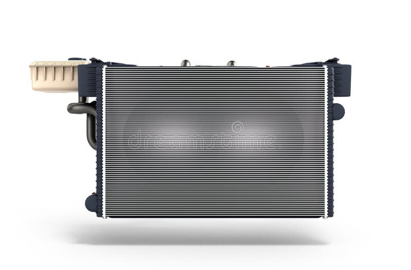 Car Radiator Isolated on White Background 3d Render Stock Illustration Illustration of