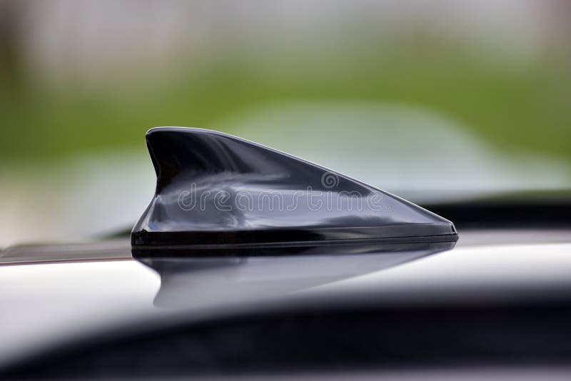 Car Shark Fin Roof BMW-Style GPS Decorative Antenna Dummy Gloss Black 