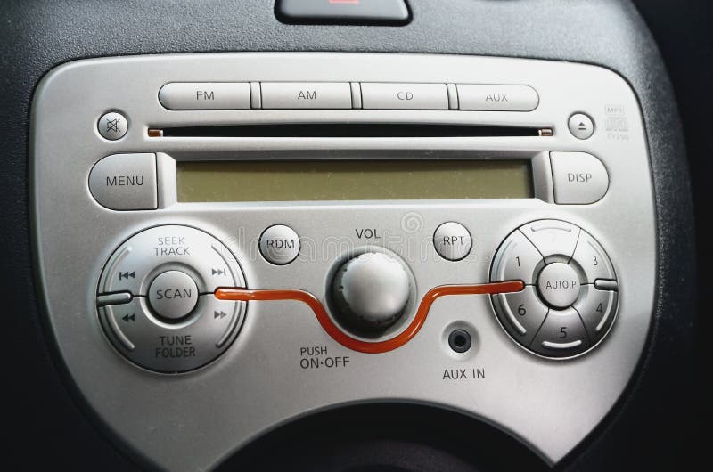 Tuning Radio in car stock image. Image of fitting, channel 29421287