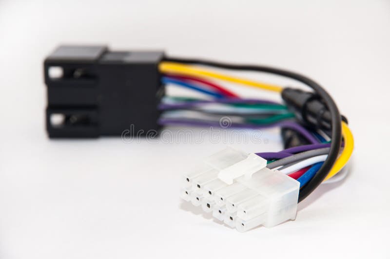 Car Radio Player Instalation Cables Stock Image Image of cable, industry 53749263