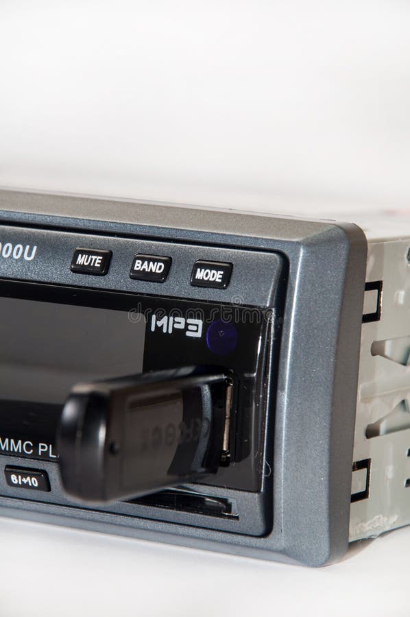 Car Radio Player with Remote and Usb Flash Stock Photo Image of