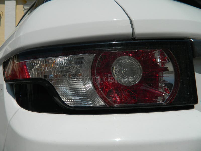 Car rear lights. stock photo. Image of rear, closeup 60620564