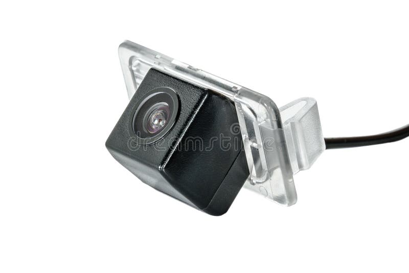 Car Rear View Camera With A Transparent Plafond Stock Photo