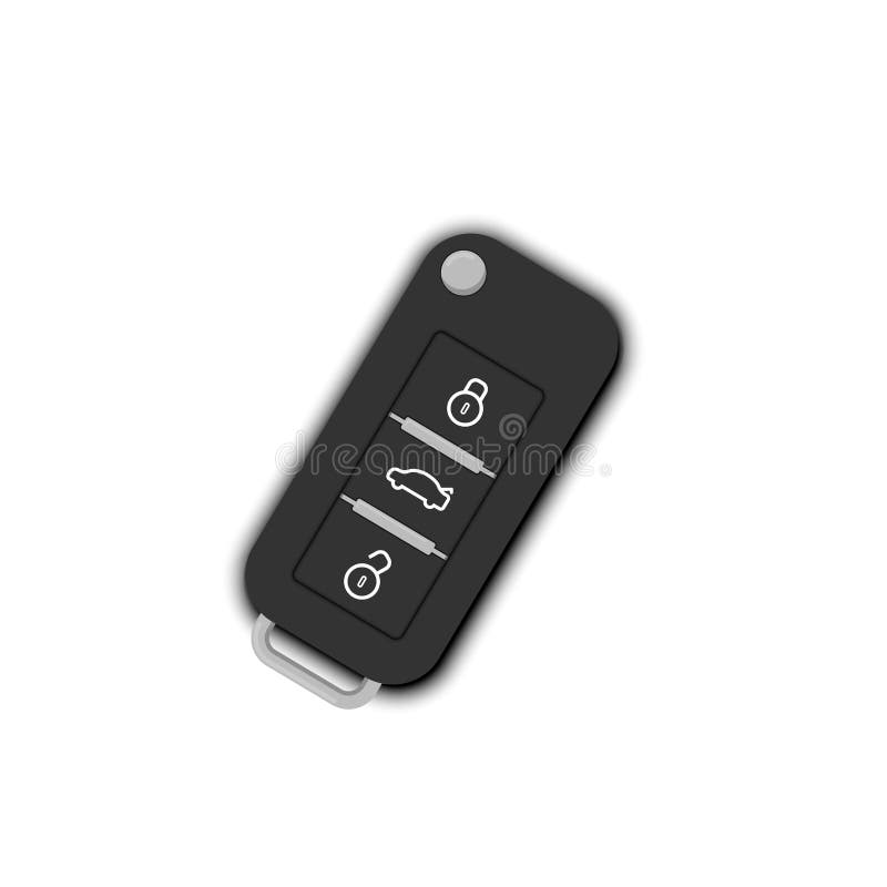 Car Remote Key Icon Symbol Vector Design Isolated on White Background