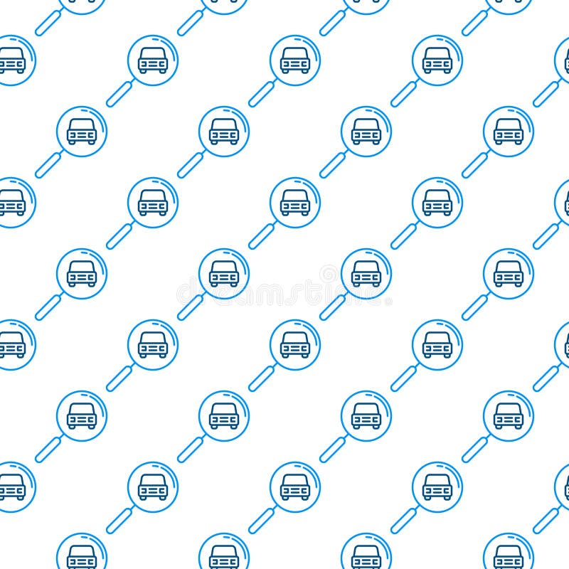 Car Rental Search Vector Find Cheap Car Rentals Seamless Pattern Stock