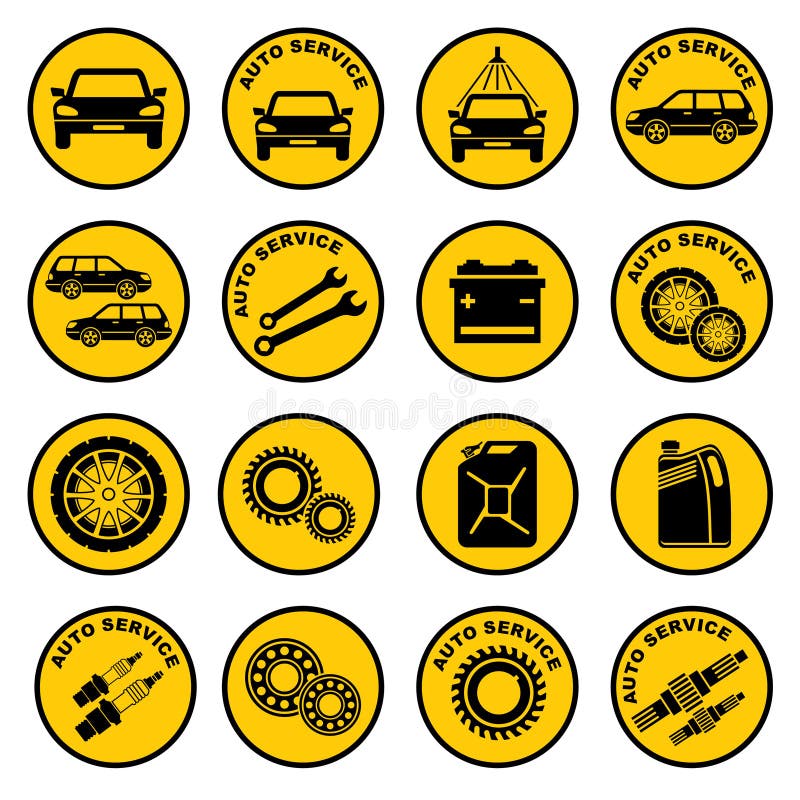 Car repair service icon royalty free illustration