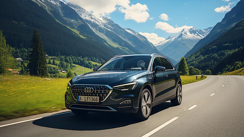 Car On The Road Amazing Switzerland Mountain Background Stock Illustration Illustration Of Car On The Road Amazing Switzerland Mountain Background Stock Illustration Illustration Of