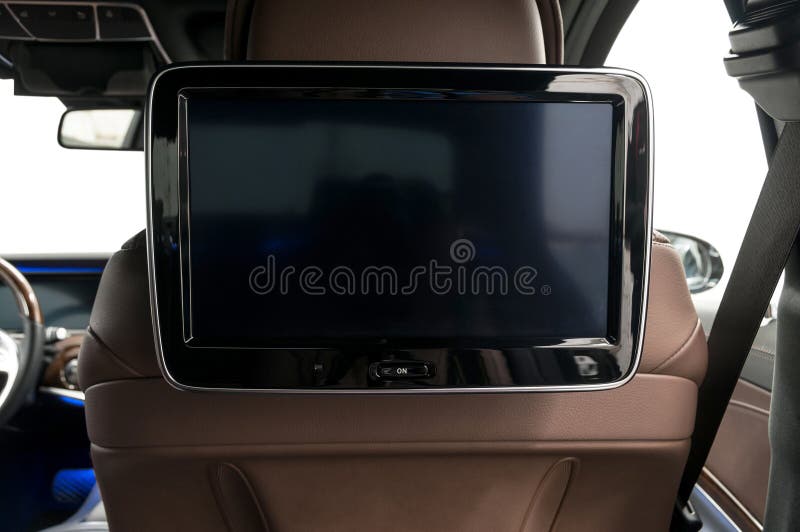Car screen multimedia. stock photo. Image of details 73752352